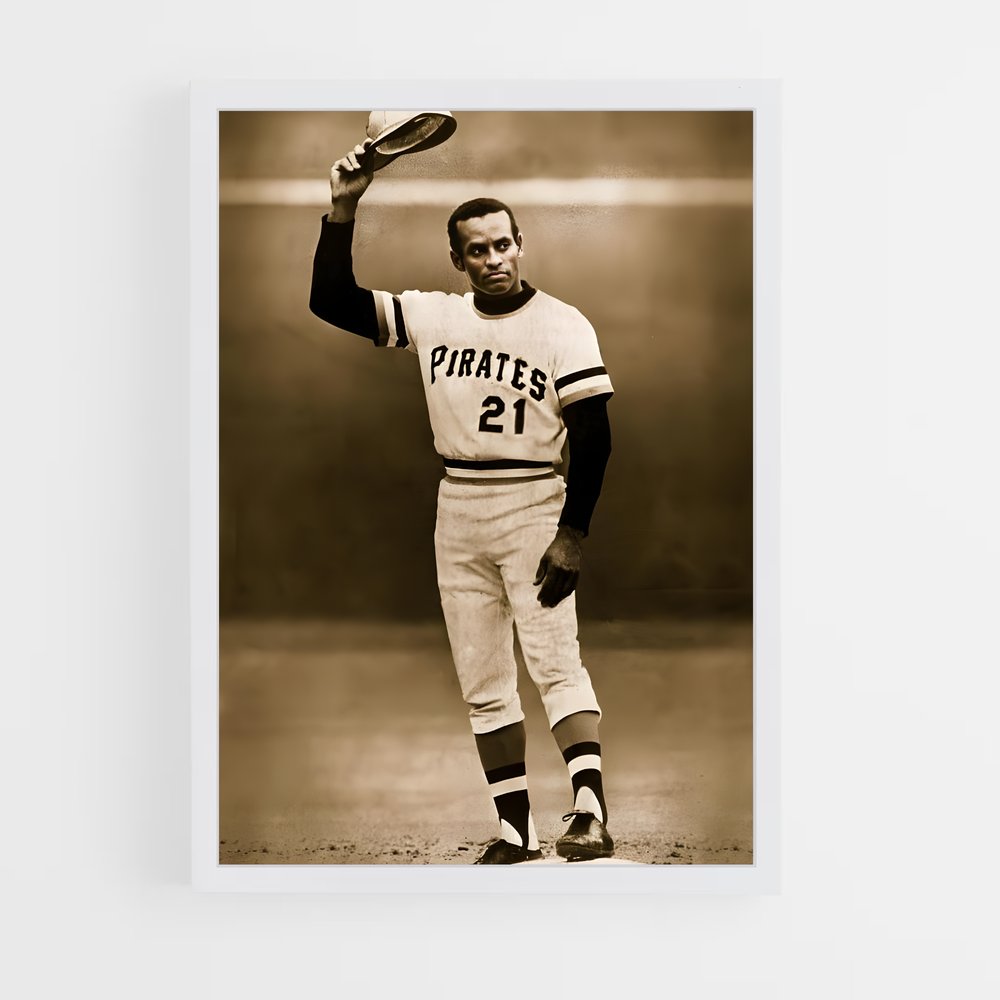Poster Roberto clemente – affiche Baseball (vue 3)